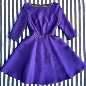 NWOT Lotus Grace purple dress flared skirt 2